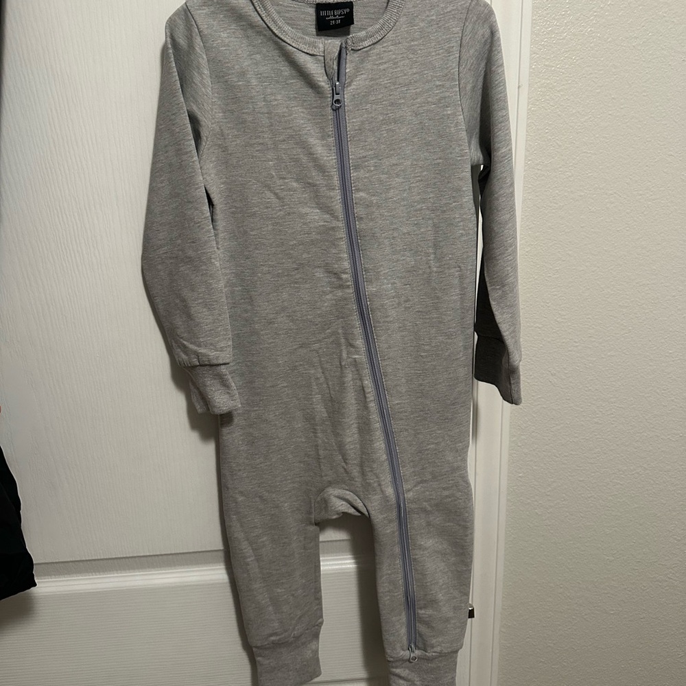 Little Bipsy Gray Kids One Piece Footie